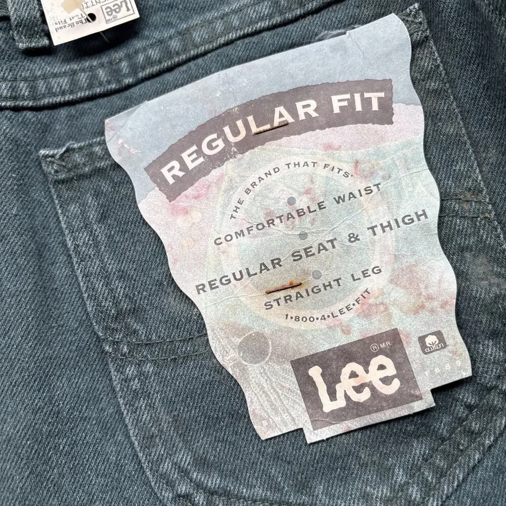 Deadstock Vintage Denim Lee Junior 300 Relaxed Fit Tapered Leg 7 Overdyed Jeans